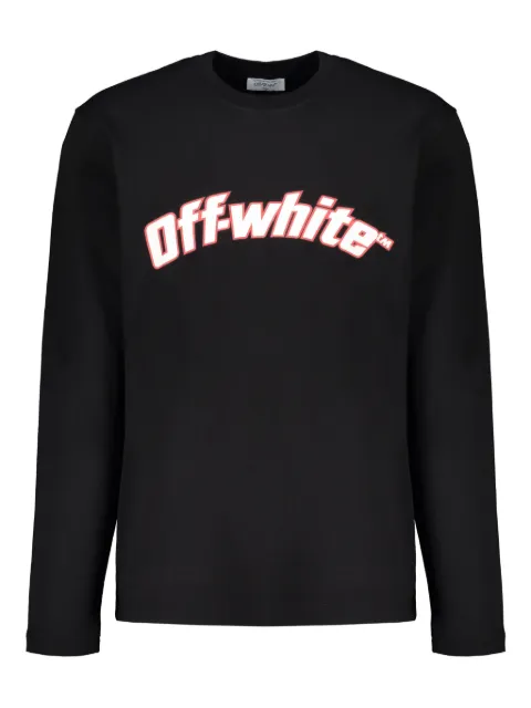 Off-White graphic long-sleeve T-shirt Black 44MAB086G5J007