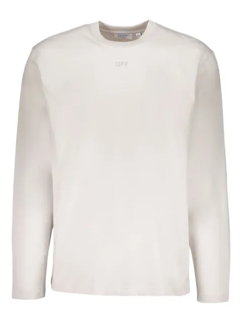 Off-White long-sleeve round-neck t-shirt Neutrals 44MAB086G5J009