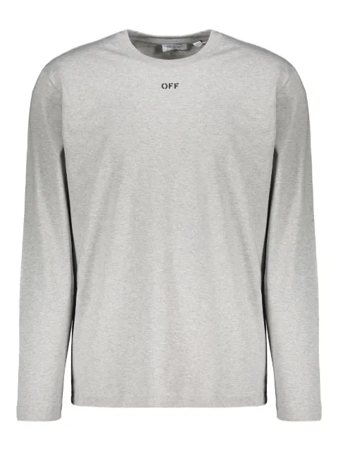 Off-White long-sleeve round-collar T-shirt Grey 44MAB086G5J00D