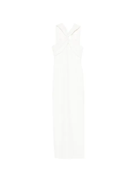 Solace London Rona twisted maxi dress White OS47043WOVENCREPE