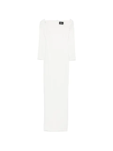 Solace London Lolita twisted maxi dress White OS47029CREPEKNITC