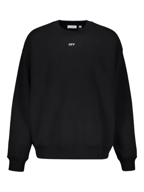 Off-White round-collar sweatshirt Black 44MBA054G5F00F