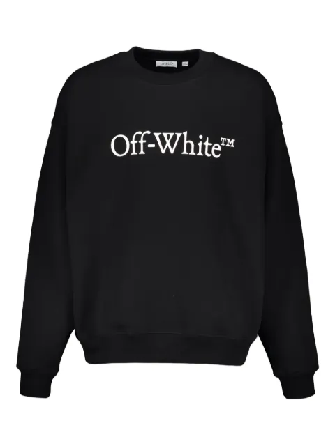 Off-White logo long-sleeve sweatshirt Black 44MBA054G5F00E1001