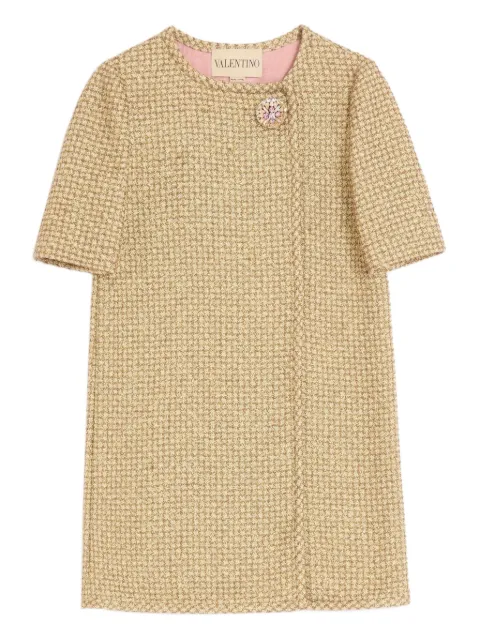 Valentino Garavani lurex tweed mini dress Neutrals BVAHP3A11