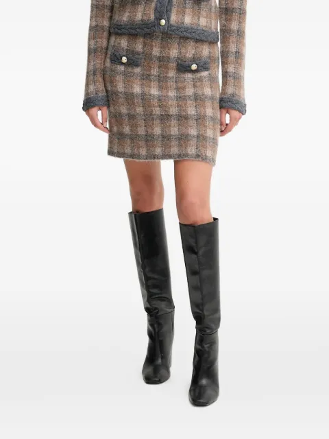 Joop! Kanda check-pattern mini skirt Brown 30048472