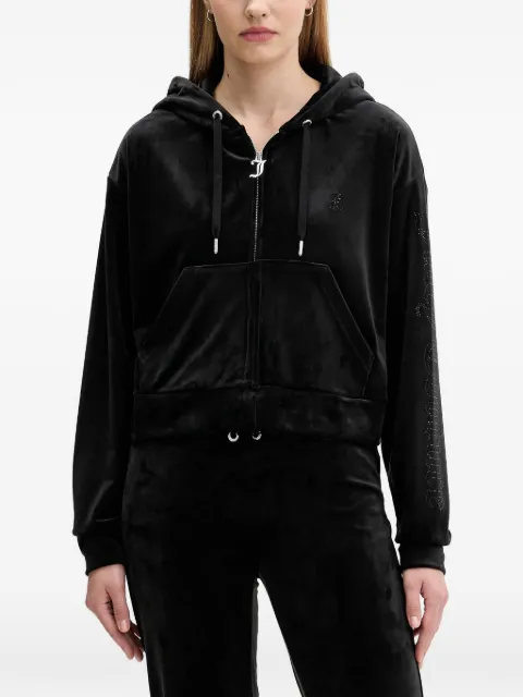 Juicy Couture pocket zip-fastening hoodie Black JCWAS225310