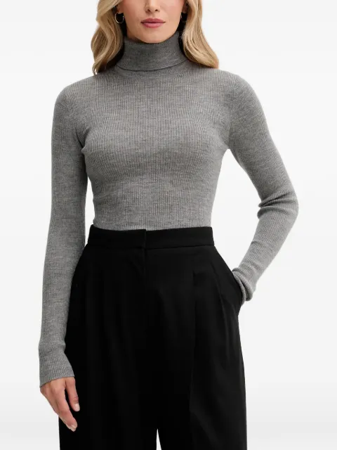 Joop! Kalis turtleneck long-sleeve sweater Grey 30049422