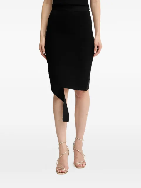 Hervé Léger Alma ssymmetric midi skirt Black HLT3536090