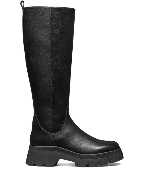 Geox platform heeled knee-high boots Black D565ME05446