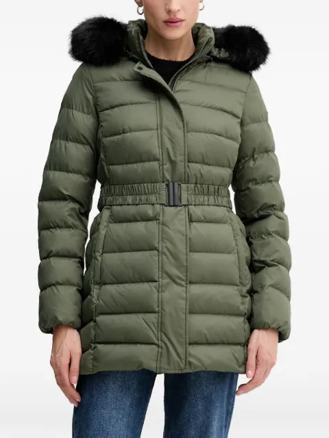 Geox Catria belted coat Green W5626GT3152