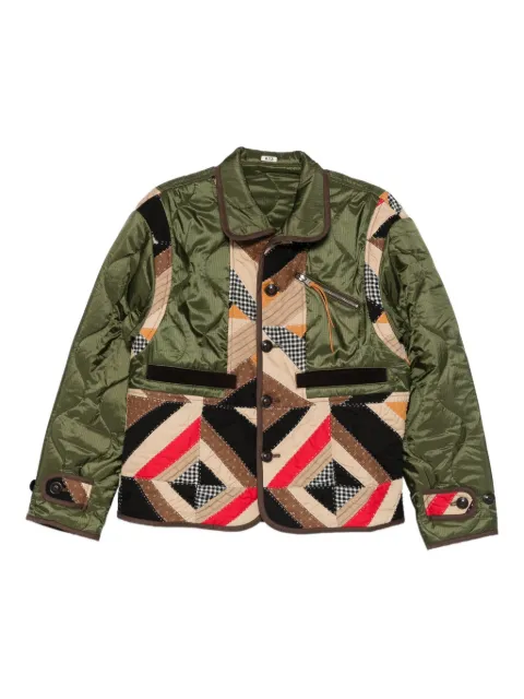 KHOKI patchwork jacket Green 25FWJK06