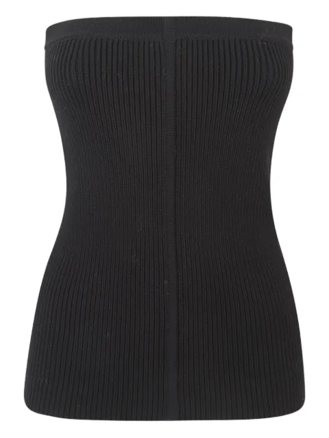Rick Owens ribbed tube top Black RO02E4674KNEWWOOLMH