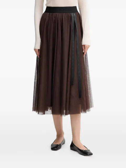 Joop! Fridi tulle midi skirt Brown 30046657
