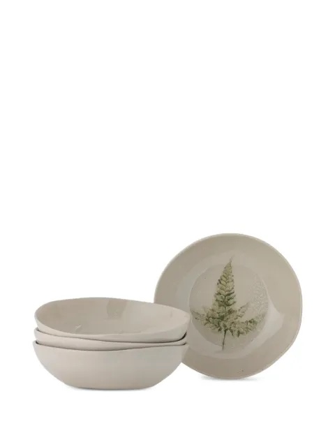 BLOOMINGVILLE Bea leaf-print deep plate Neutrals 82061551