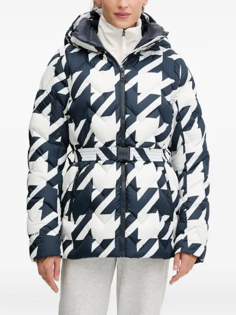 Helly Hansen houndstooth-pattern down jacket Blue 54457