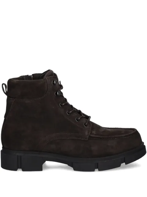 GUESS USA lace-up zipped boots Brown FMFFILSUE10COFFE