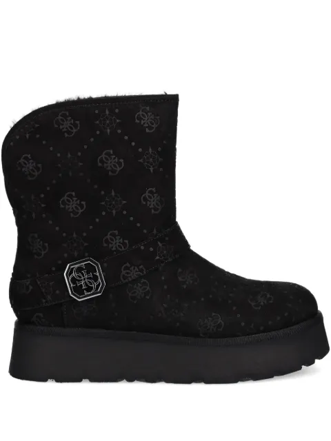 GUESS USA Dolsay suede ankle boots Black FLFDOLESU10