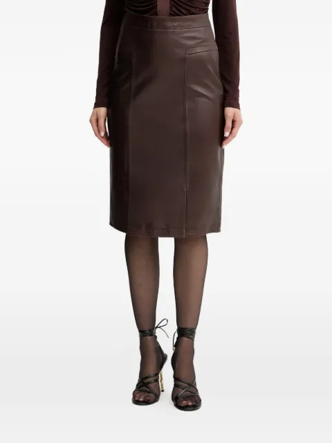 Hervé Léger paneled midi skirt Brown WLT3536273