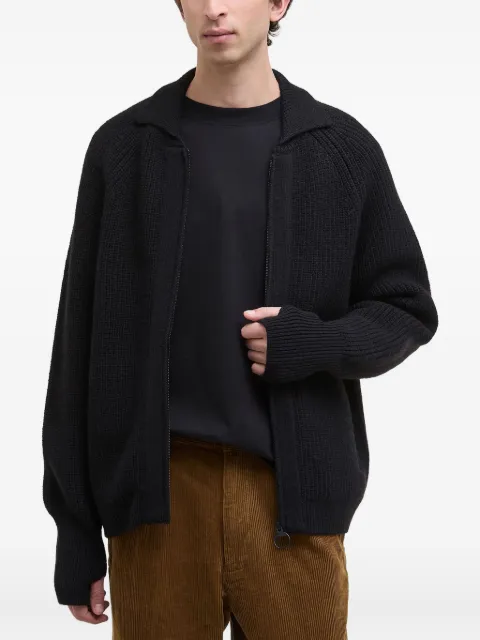 Barbour zip knitted cardigan Black MKN1649BK31