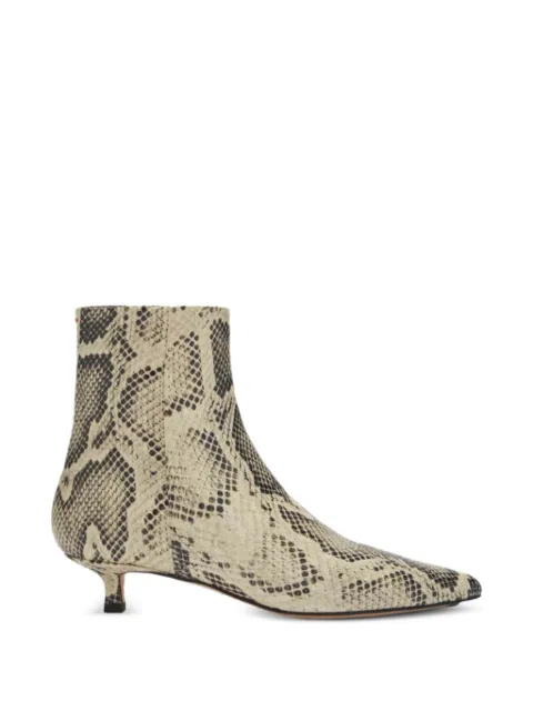 Aeyde Sofie snakeskin-effect ankle boots Neutrals SOFIE100