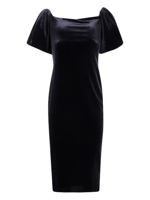 Lauren Ralph Lauren puff-sleeve midi dress Black 253P03431