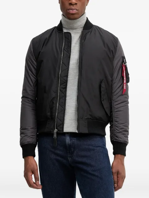 Alpha Industries MA-1 embroidery bomber jacket Black 25812003