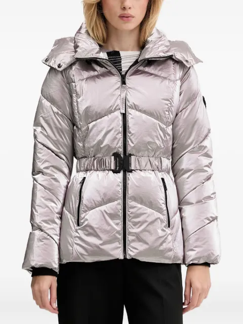 Desigual metallic-effect padded jacket Grey 25WWEW29