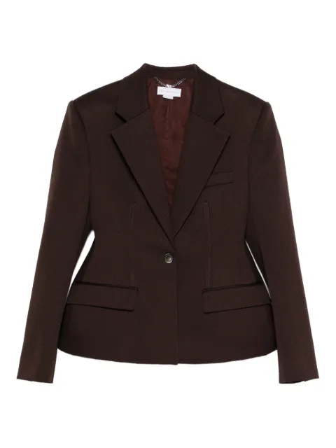 Stella McCartney tailoring moulded blazer Brown 6501573GU700