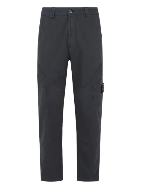 Stone Island button-fastening trousers Blue K2S153100003S0010