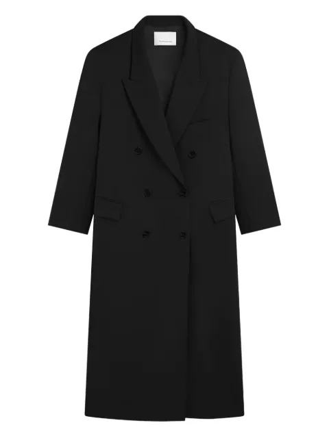 The Frankie Shop Jane double-breasted coat Black COFS041871000
