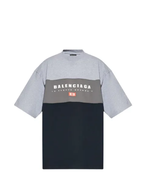 Balenciaga colour block T-shirt Grey 744439TSVB1