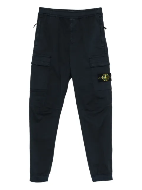 Stone Island Stretch-TC twill cargo pants Blue L2S153100031S0A10