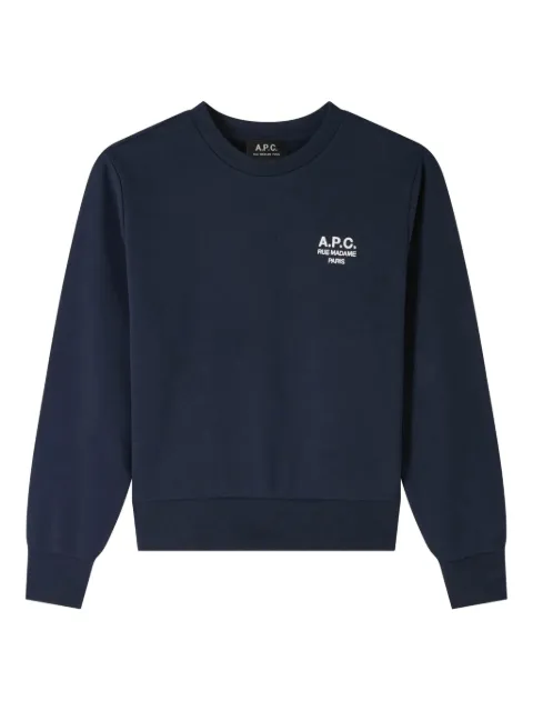 A.P.C. rue madame boxy sweatshirt Blue COHBNF27915