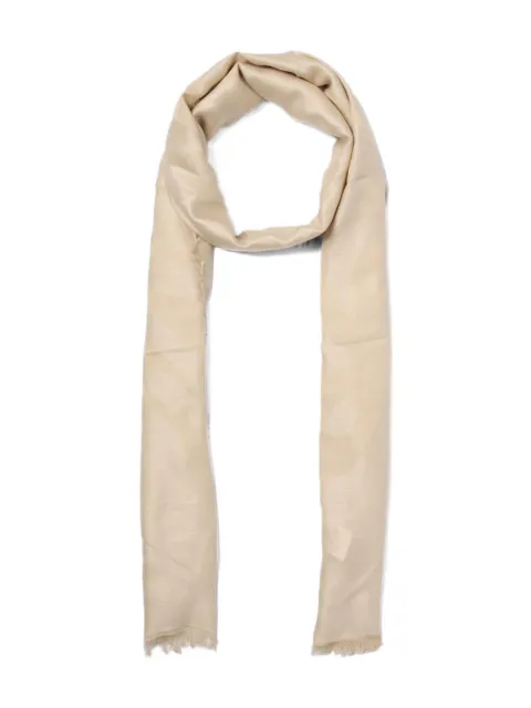 Max Mara Selvi fringed scarf Neutrals 2424546031600