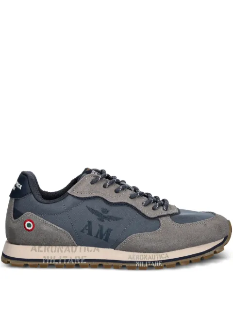 Aeronautica Militare logo-print sneakers Blue 252SC0320UPL00313