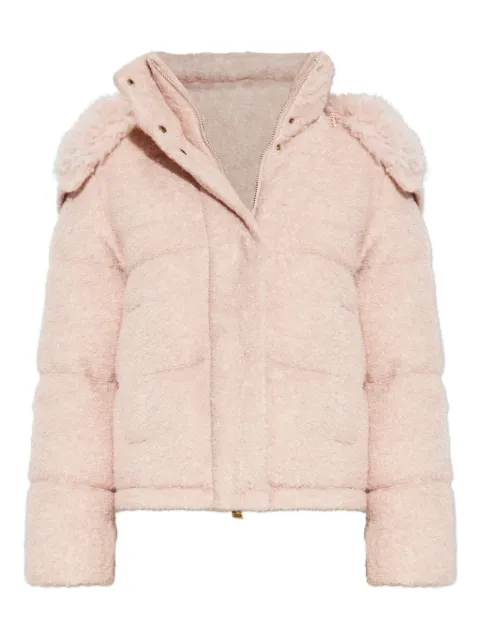 Moncler Virieu Bouclé padded jacket Pink K20931A0021389B6S