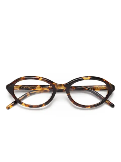 Retrosuperfuture Numero 145 oval-frame glasses Brown NUMERO145