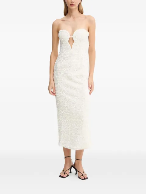 Bardot Braya cut-out midi dress White 59946DB