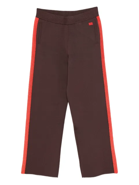 Wales Bonner side-stripe trousers Brown UA25KN02VI05
