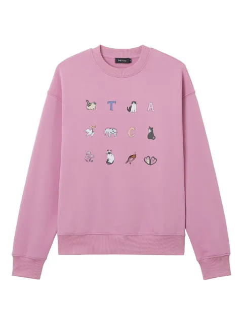 tout a coup graphic crewneck sweatshirt Pink S508AW5