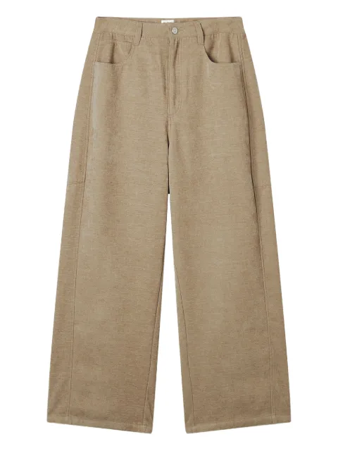 b+ab mélange-effect trousers Neutrals 5W182AS