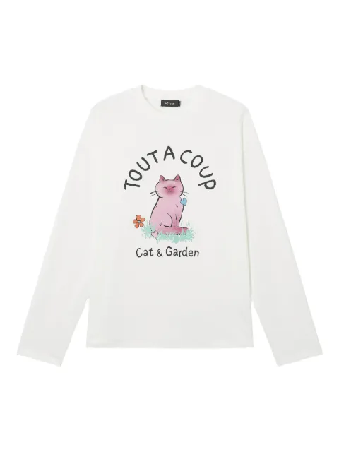 tout a coup logo-print T-shirt White S621AW5