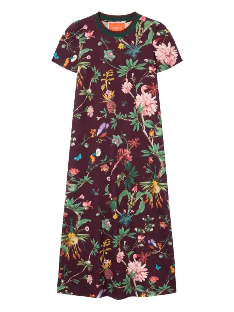 La DoubleJ Sporty Swing floral-print dress Purple DRE0247JER002ZOF02RE02