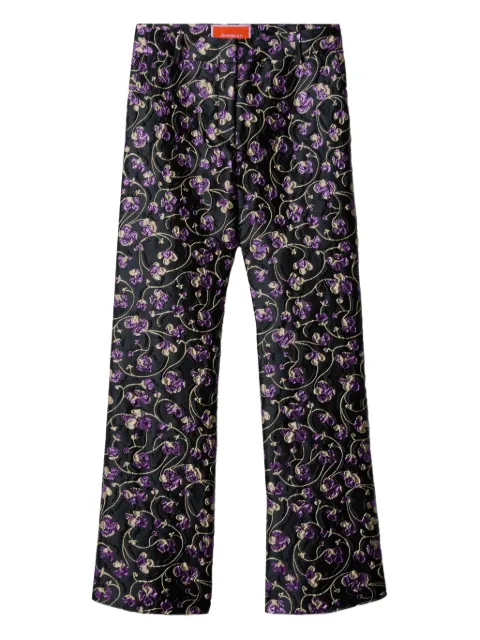 La DoubleJ 24/7 floral trousers Black TRO0069JCQ128HNY02BL01