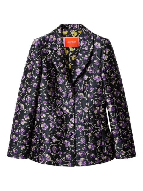 La DoubleJ jacquard floral blazer Black JAC0063JCQ128HNY02BL01