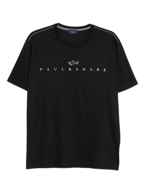 Paul & Shark logo-print T-shirt Black 15311635