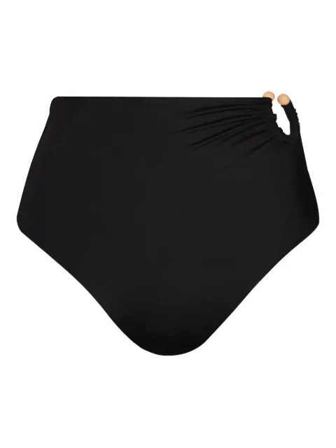 Johanna Ortiz Taita gathered bikini bottoms Black PT03108