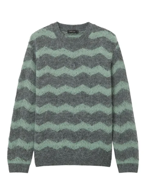 tout a coup zigzag knitwear Grey S315AW5