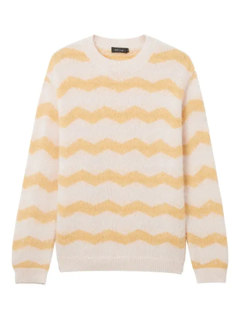 tout a coup zig-zag sweater Neutrals S315AW5