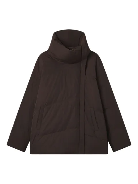 b+ab funnel-neck quilted jacket Brown 5W188BS